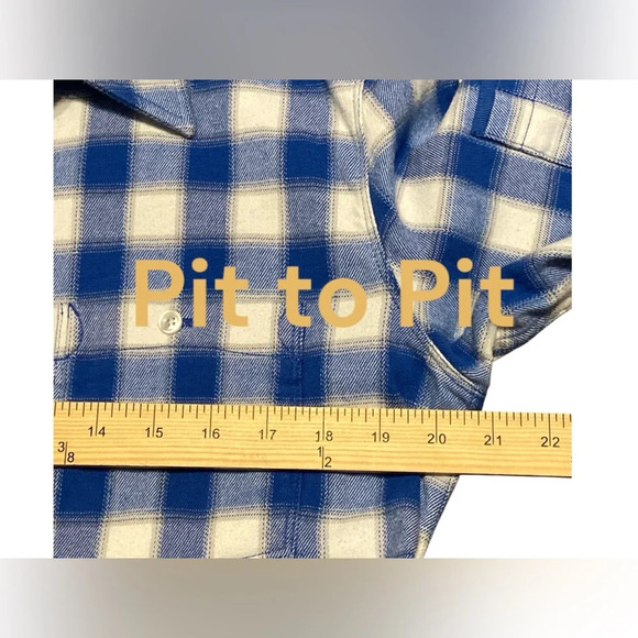 KIT and ACE royal blue and white flannel check men’s button down shirt
BIN 29 - Picture 4 of 8